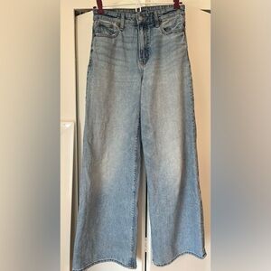 American Eagle Strigid Super High Rise Ultra Wide Leg Jeans